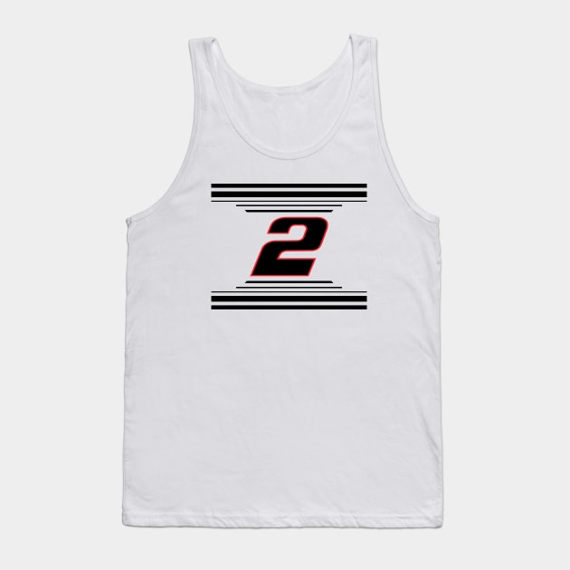 Austin Cindric #2 2024 NASCAR Design Tank Top by AR Designs 